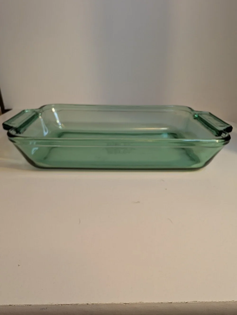 Anchor Hocking Green Glass Baking Dish - Clear Tempered Glass Loaf Pan